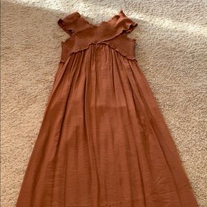 Brown off the shoulder maxi dress - worn once